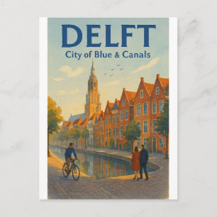 Carte Postale Voyage à Delft, Pays-Bas