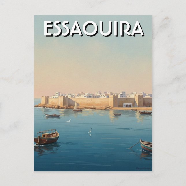 Carte Postale Voyage à Essaouira Maroc (Devant)