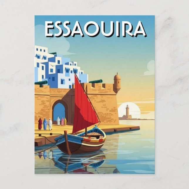 Carte Postale Voyage à Essaouira Maroc (Devant)