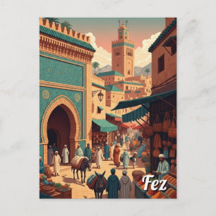 Carte Postale Voyage à Fès Maroc