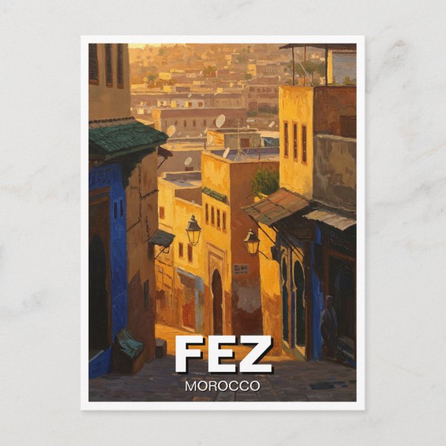 Carte Postale Voyage à Fès Maroc (Devant)