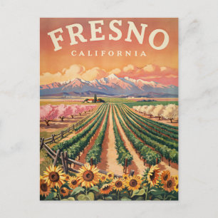 Carte Postale Voyage à Fresno en Californie