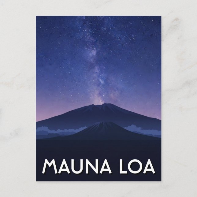 Carte Postale Voyage à Hawaii Mauna Loa (Devant)