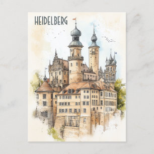 Carte Postale Voyage à Heidelberg Allemagne