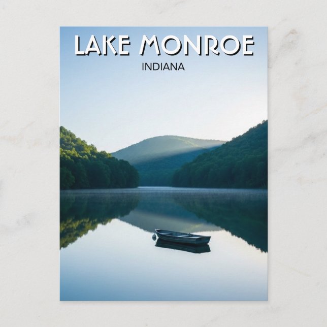 Carte Postale Voyage à Indiana Lake Monroe (Devant)