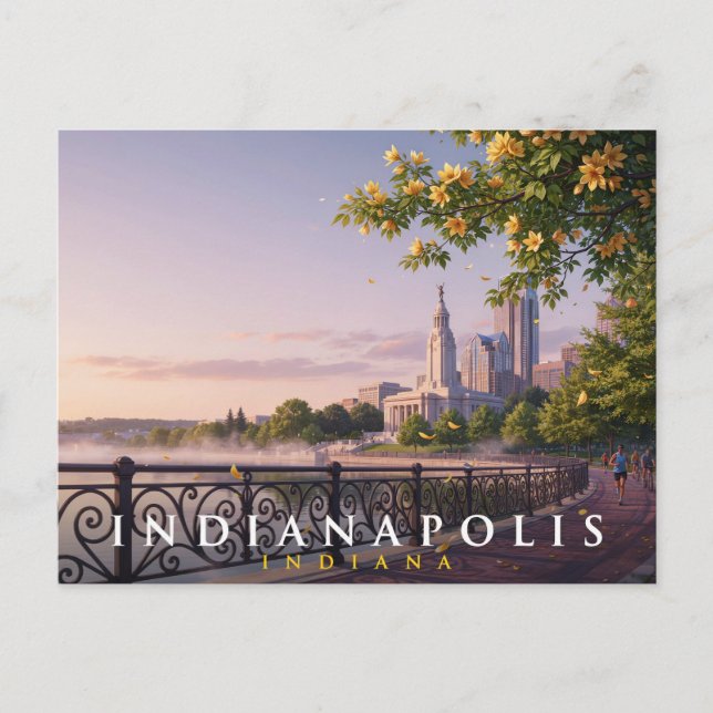 Carte Postale Voyage à Indianapolis Indiana  (Devant)