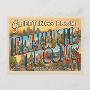 Carte Postale voyage à indianapolis indiana
