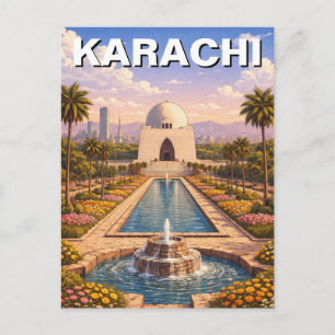 Carte Postale Voyage à Karachi Pakistan
