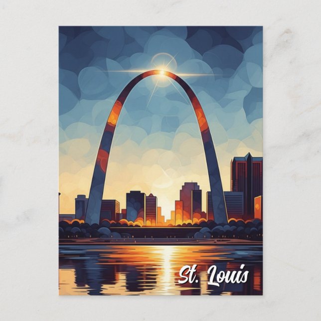Carte Postale Voyage à la Gateway Arch de Saint-Louis (Devant)