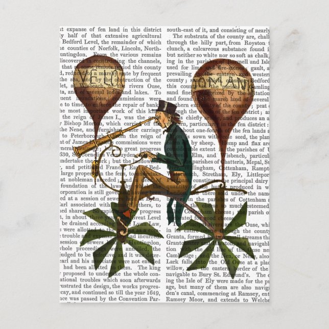 Carte Postale Voyage A La Lune Hot Air Balloon (Devant)