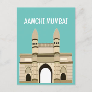Carte Postale Voyage à la Porte de l'Inde à Mumbai