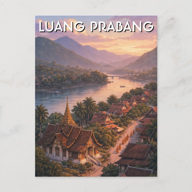 Carte Postale Voyage à Laos Luang Prabang (Devant)
