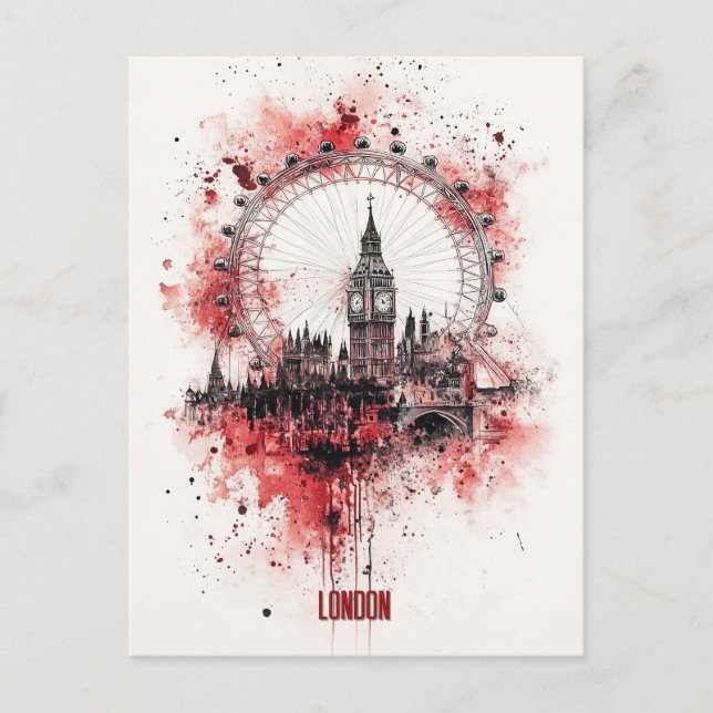 Carte Postale Voyage à Londres Angleterre (Devant)