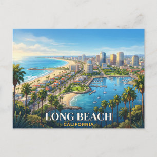 Carte Postale voyage à long beach californie