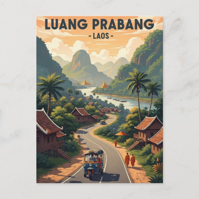 Carte Postale Voyage à Luang Prabang au Laos (Devant)