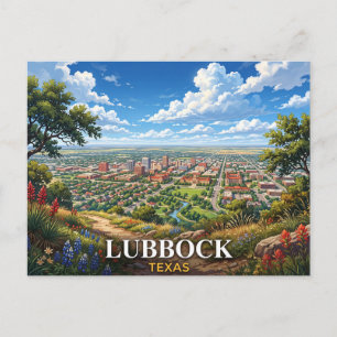 Carte Postale Voyage à Lubbock Texas