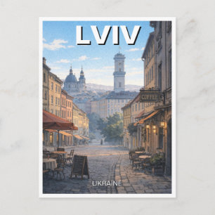 Carte Postale Voyage à Lviv en Ukraine