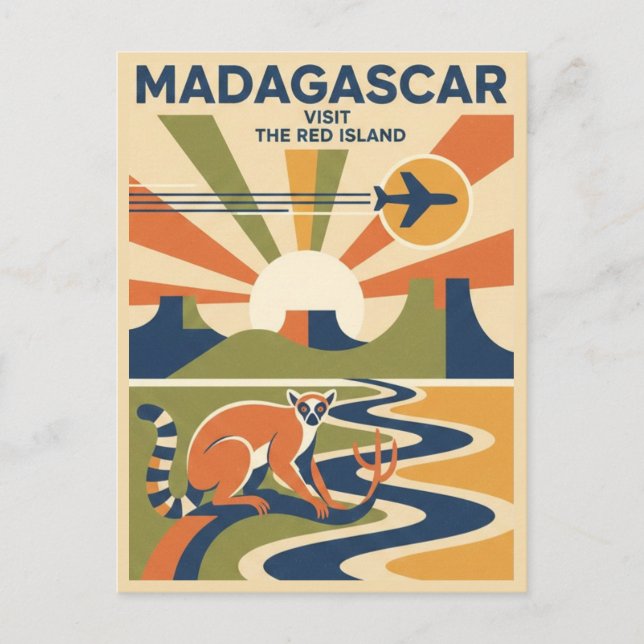 Carte Postale Voyage à Madagascar (Devant)