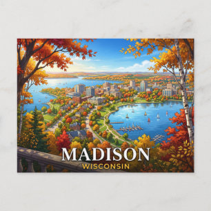 Carte Postale Voyage à Madison Wisconsin