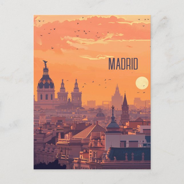 Carte Postale Voyage à Madrid (Devant)