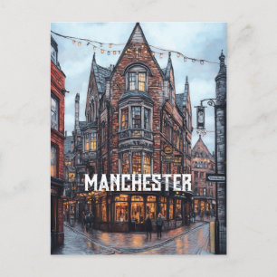 Carte Postale Voyage à Manchester Royaume-Uni