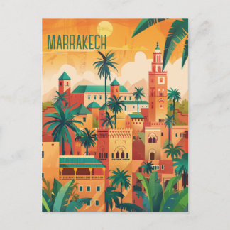 Carte Postale Voyage à Marrakech