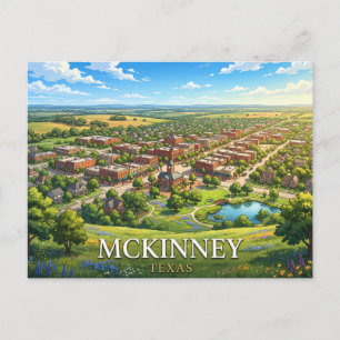 Carte Postale Voyage à McKinney Texas   Paysage urbain historiqu