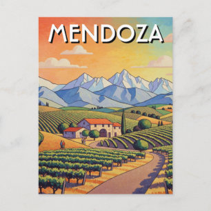 Carte Postale Voyage à Mendoza Argentine