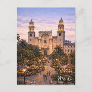 Carte Postale Voyage à Mérida au Mexique