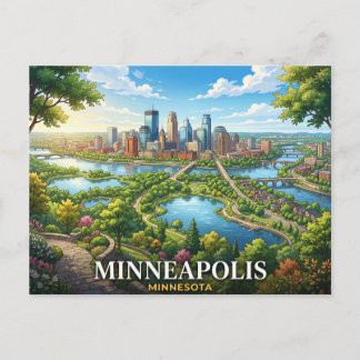 Carte Postale voyage à minneapolis minnesota
