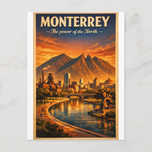 Carte Postale Voyage à Monterrey, Mexique 2026 (Devant)