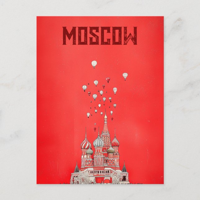 Carte Postale Voyage à Moscou Russie (Devant)