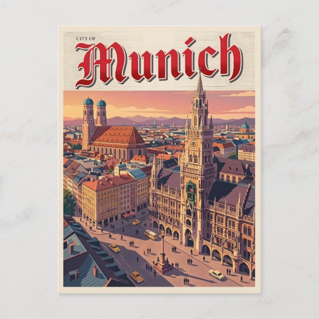 Carte Postale Voyage à Munich en Allemagne (Devant)