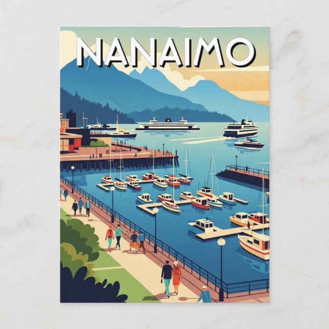 Carte Postale Voyage à Nanaimo, île de Vancouver (Devant)