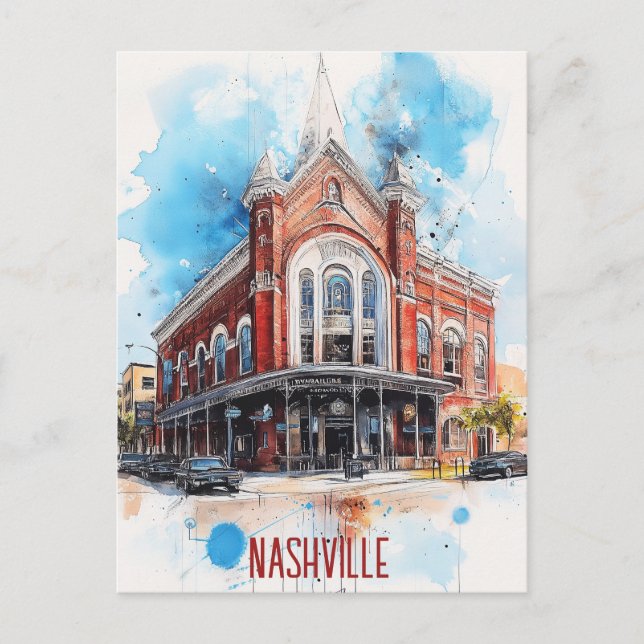 Carte Postale Voyage à Nashville USA (Devant)