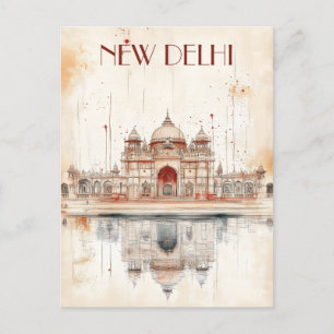 Carte Postale Voyage à New Delhi Inde