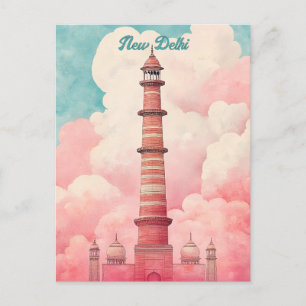 Carte Postale Voyage à New Delhi Inde