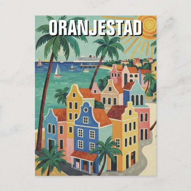 Carte Postale Voyage à Oranjestad Aruba (Devant)