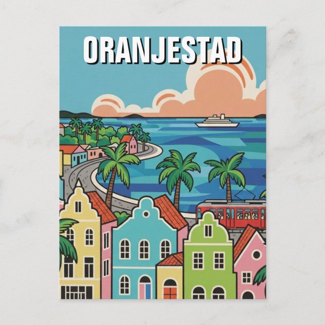Carte Postale Voyage à Oranjestad Aruba (Devant)
