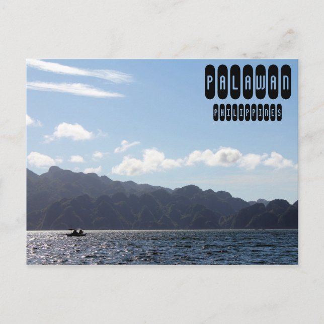 Carte Postale Voyage à Palawan aux Philippines (Devant)