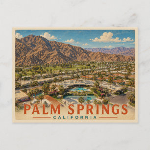 Carte Postale Voyage à Palm Springs Californie Vintage