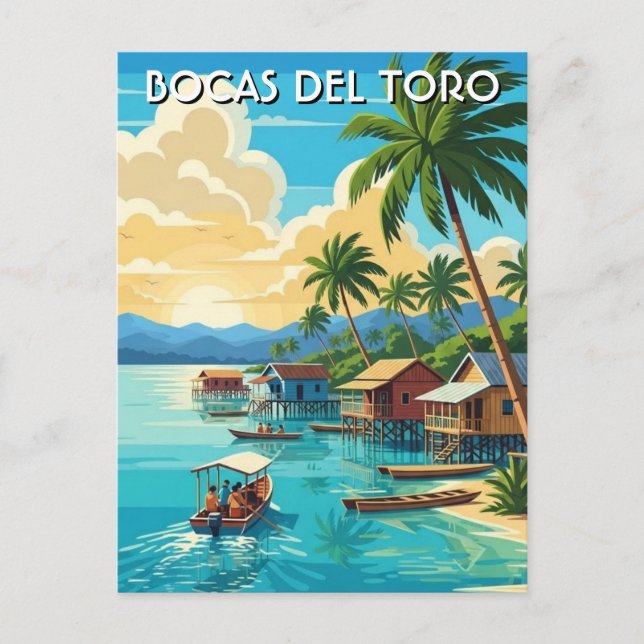 Carte Postale Voyage à Panama Bocas del Toro  (Devant)