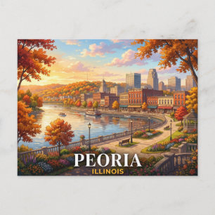 Carte Postale Voyage à Peoria Illinois