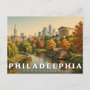 Carte Postale Voyage à Philadelphie Pennsylvanie 