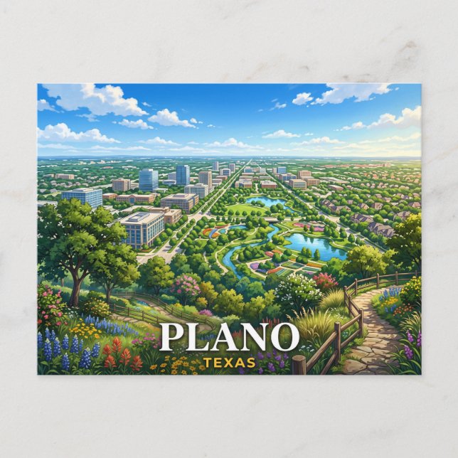 Carte Postale Voyage à Plano Texas (Devant)