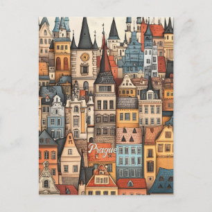 Carte Postale Voyage à Prague Czechia