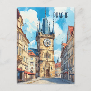 Carte Postale Voyage à Prague Czechia