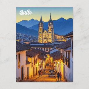 Carte Postale voyage à Quito Équateur
