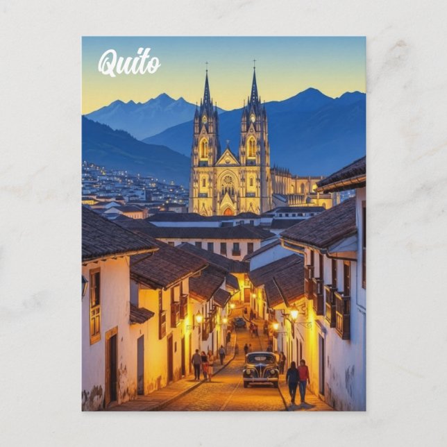 Carte Postale voyage à Quito Équateur (Devant)