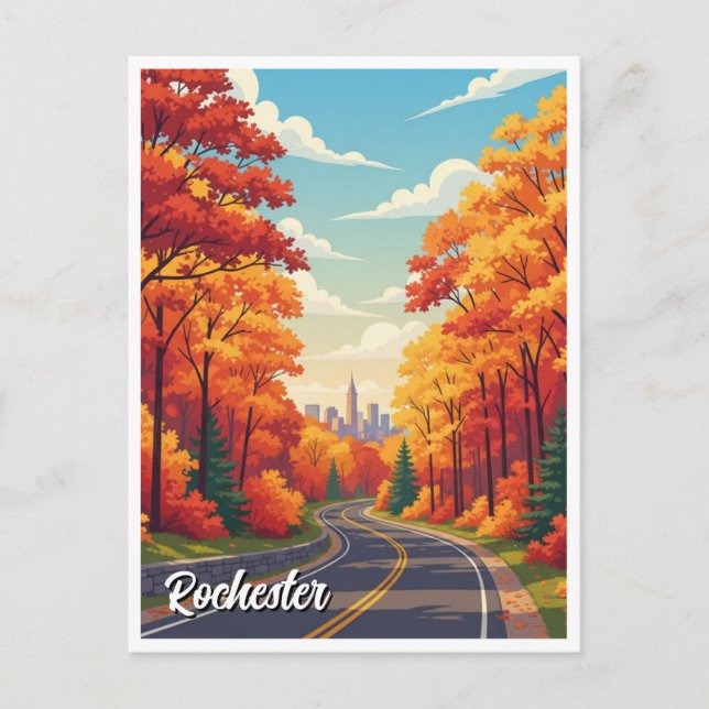 Carte Postale Voyage à Rochester New York (Devant)